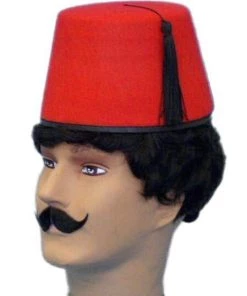 Carnival Products Fez Red Adult Hat For Sale