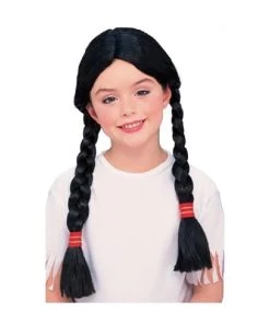 Rubies Buy Costumes Native American Black Plaited Children's Wig