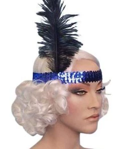 Carnival Products Womens Gatsby Flapper 1920's Blue Headband