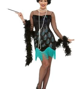 Smiffy's Peacock Flapper 1920s Gatsby Costume Buy Costumes