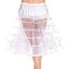 Music Legs Rock N Roll 1950's Retro Long Layered Tulle Petticoat