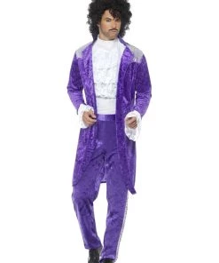 Smiffys 1980s Purple Musician Costume
