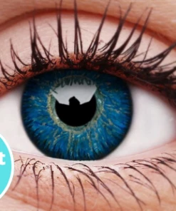 ColourVue Glamour Blue Coloured Contact Lenses