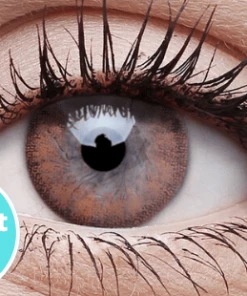 ColourVue Buy Costumes Foamy Beige Coloured Contact Lenses