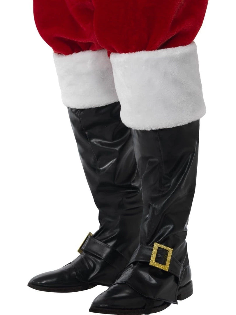 Smiffys Santa Boot Covers Deluxe Adult Accessory Mens 3 Smiffys Santa Boot Covers Deluxe Adult Accessory Mens