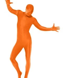 Smiffys Mens Orange Second Skin Suit
