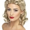 Smiffys Womens Beautiful 1940's Sweetheart Wig Blonde And Bold