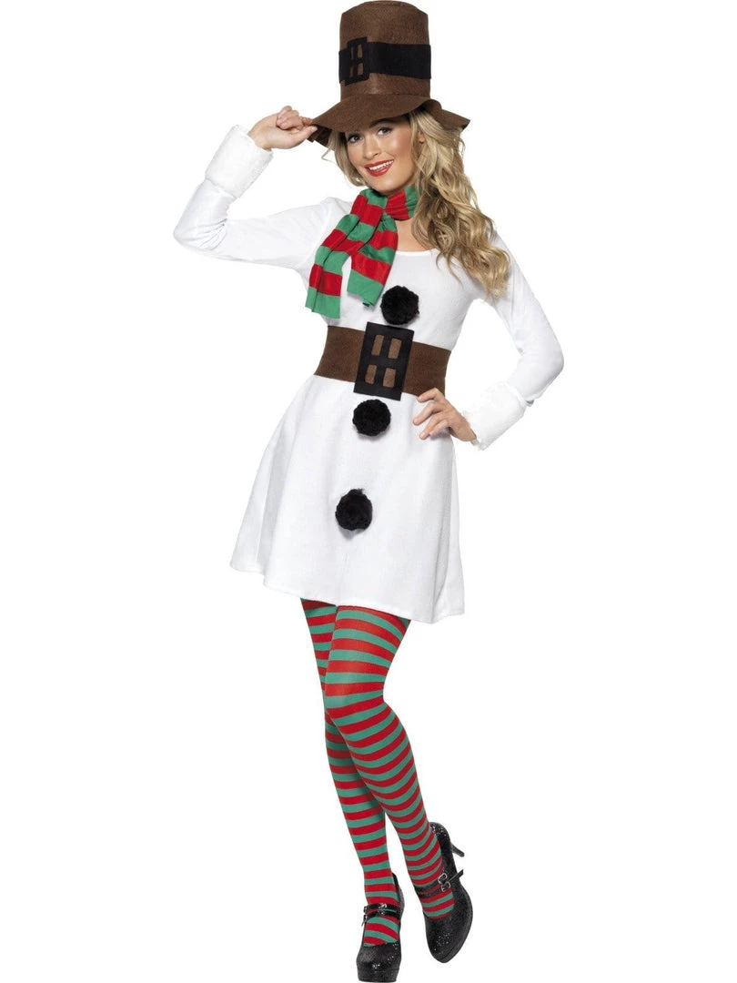 Smiffys Womens Snowman Miss Adult Women's Costume 3 Smiffys Womens Snowman Miss Adult Women's Costume