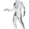 Smiffys Spaceman Costume Silver Jumpsuit