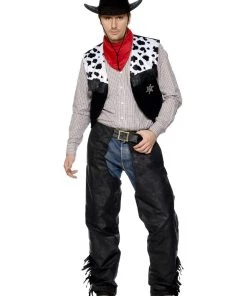 Smiffy's Cowboy Chaps And Vest Set