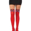 Rubies Superman Supergirl Adult Thigh High Stockings Womens