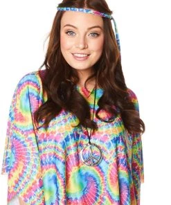 Karnival Costumes 60s 70s Tie Dye Poncho