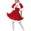 Smiffys Miss Santa Cape Christmas Adult Women's Costume