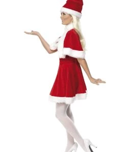 Smiffys Miss Santa Cape Christmas Adult Women's Costume