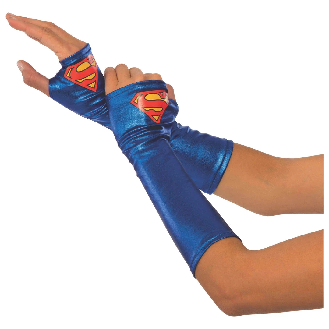 Rubies Supergirl Gloves Adult Accessory Womens 3 Rubies Supergirl Gloves Adult Accessory Womens