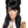 Smiffys Womens 60s Black Brigitte Bouffant Wig 1 Smiffys Womens 60s Black Brigitte Bouffant Wig