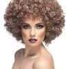 Smiffys Buy Costumes Afro Wig 70's Disco Foxy Blonde & Brown