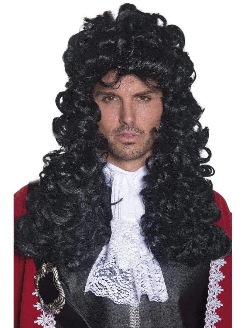 Smiffys Pirate Captain Black Adults Accessory Wig 3 Smiffys Pirate Captain Black Adults Accessory Wig