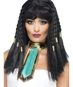 Smiffys Womens Cleopatra Black Accessory Wig