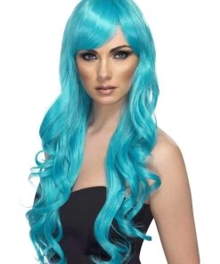 Smiffys Desire Aqua Adults Accessory Wig Womens