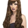 Smiffys Womens Desire Brown Adults Accessory Wig