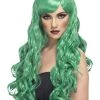 Smiffys Desire Wig, Green Womens
