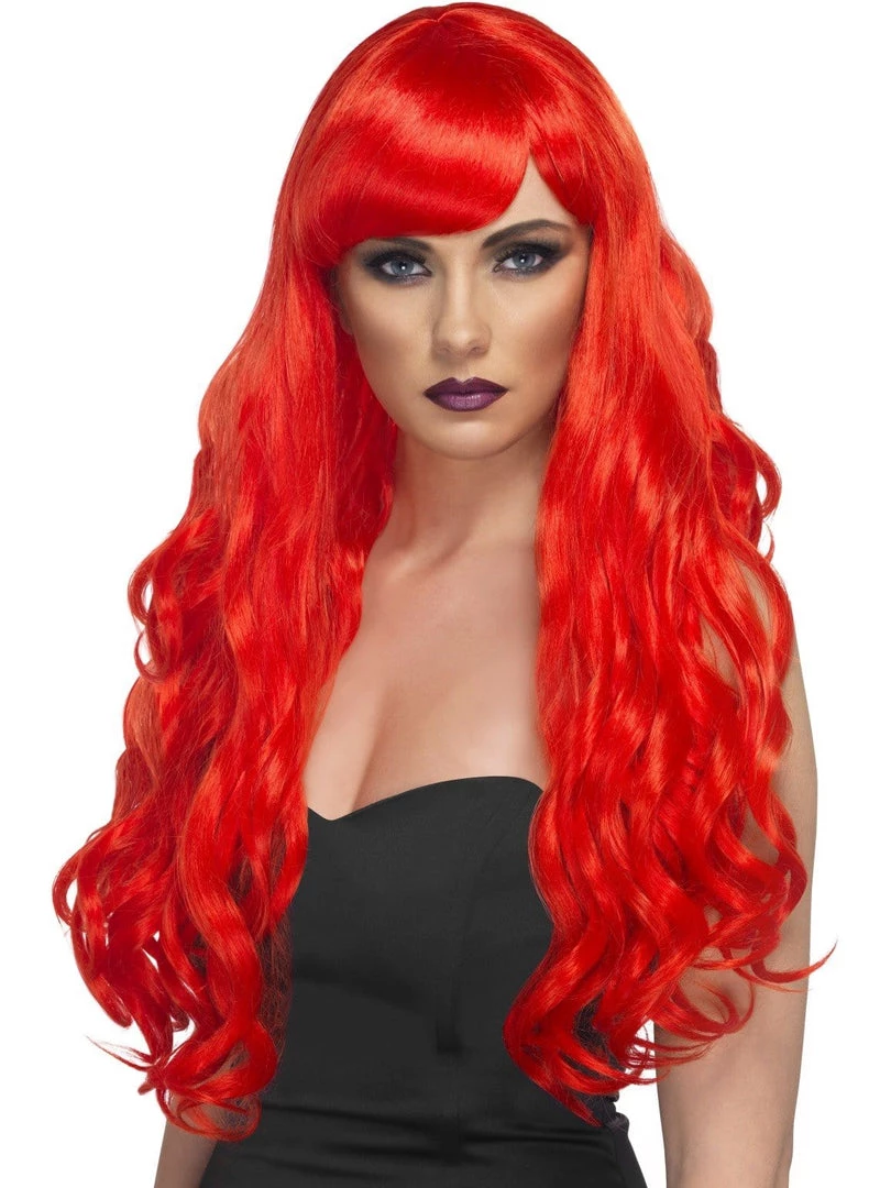 Smiffys Womens Desire Red Adults Accessory Wig 3 Smiffys Womens Desire Red Adults Accessory Wig