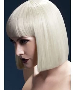 Smiffys Lola Blonde Heat Resistant Bob Accessory Wig Womens