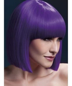 Smiffys Lola Purple Heat Resistant Accessory Wig