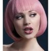 Smiffys Mia Pastel Pink Heat Resistant Accessory Wig Womens