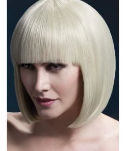 Smiffys Elise Blonde Heat Resistant Bob Accessory Wig