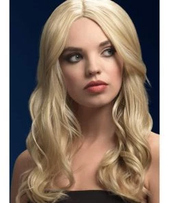 Smiffys Womens Khloe Dark Blonde Heat Resistant Accessory Wig