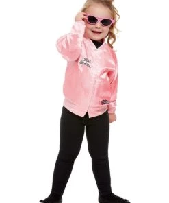Smiffy's Kids Grease Pink Ladies Jacket For Toddlers