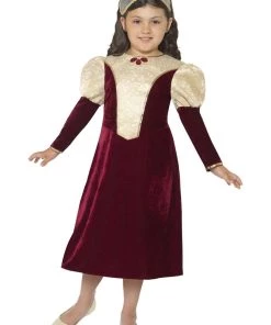 Smiffys Tudor Damsel Girls Princess Historical Costume