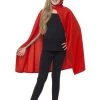 Smiffys Hooded Cape Red Girls