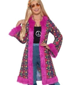 Smiffy's Womens 60s Psychedelic Hippie Coat