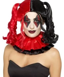 Smiffys Harley Twisted Harlequin Adult Accessory Wig Womens