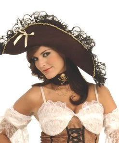 Rubies Womens Maiden Of The Sea Pirate Hat Accessory For Adults