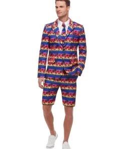 Smiffys Sunset Flamingo Adult Male Summer Suit