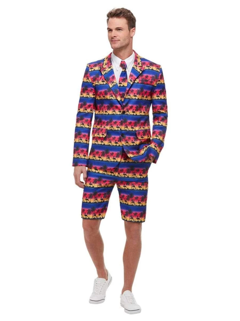 Smiffys Sunset Flamingo Adult Male Summer Suit 3 Smiffys Sunset Flamingo Adult Male Summer Suit
