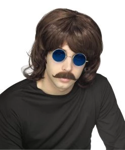 Rubies Shag 70's Brown Wig Mens