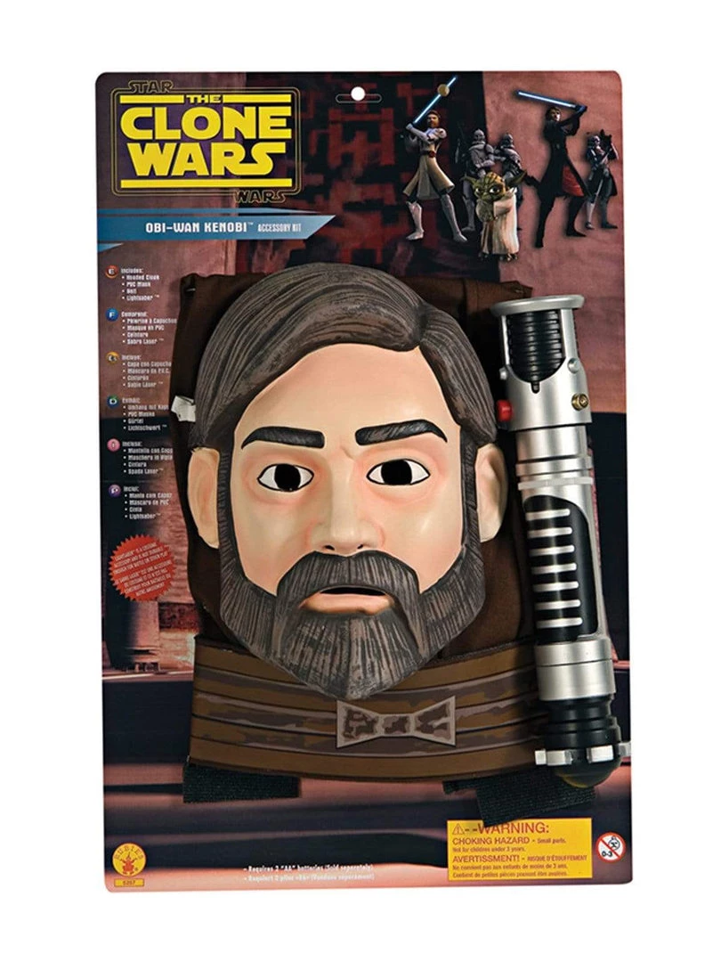 Rubies Kids Obi-Wan Kenobi Blister Set For Boys 4 Rubies Kids Obi-Wan Kenobi Blister Set For Boys
