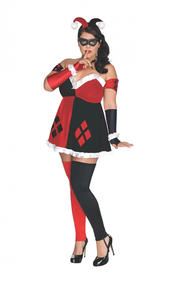 Rubies Harley Quinn Plus Size Costume Womens 3 Rubies Harley Quinn Plus Size Costume Womens