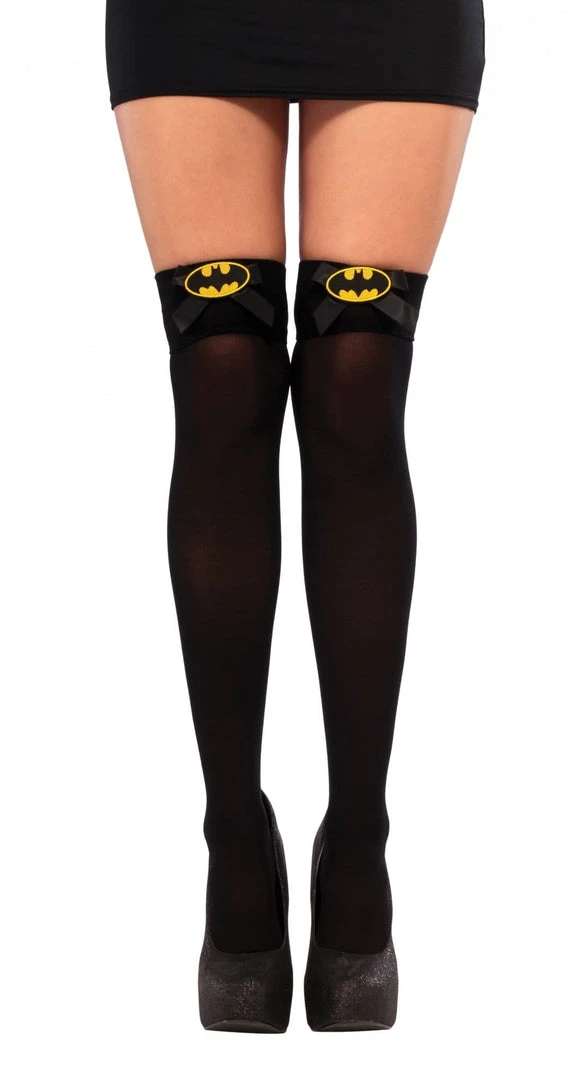 Rubies Womens Batman Batgirl Adult Thigh High Stockings 3 Rubies Womens Batman Batgirl Adult Thigh High Stockings