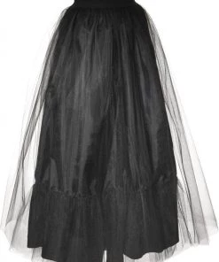 Rubies Womens Black Tulle Empire Waist Women's Long Skirt
