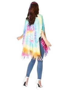 Karnival Costumes 60s 70s Hippie Poncho Womens