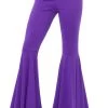 Smiffy's Sixties 60s 70s Purple Stretch Womens Flares 2 Smiffy's Sixties 60s 70s Purple Stretch Womens Flares