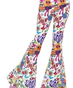 Smiffy's Groovy 60s 70s Super Hippie Womens Flares