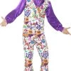 Smiffy's Groovy 60s Hippie Mens Disco Flares And Vest Suit