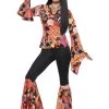 Smiffy's Womens Willow The Hippie 60s Ladies Flares And Top Costume